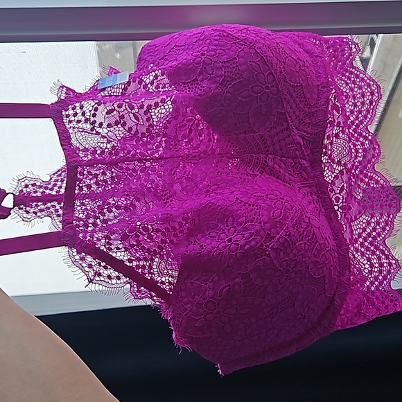 NWT PINK Victoria's Secret Push Up Racer back Bralette - Picture 3 of 13
